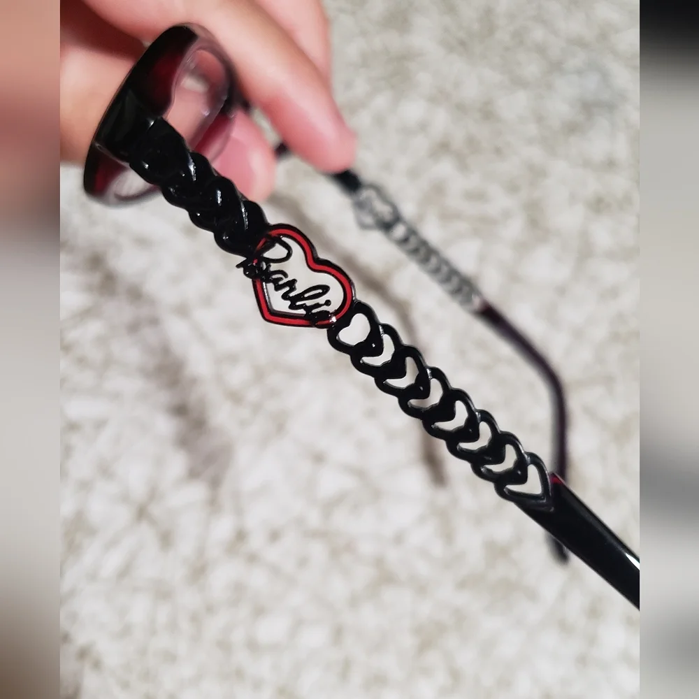 Love Barbie Black and Red Perscription Kid Glasses